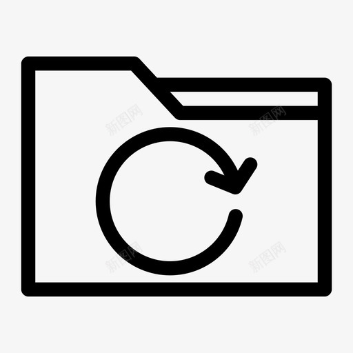 重新加载存档文档文件夹图标svg_新图网 https://ixintu.com 保存 存储 文件夹 文档 重新加载存档
