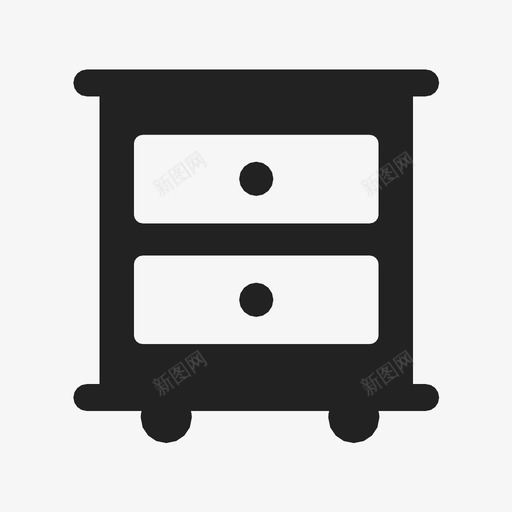 床头柜抽屉家具图标svg_新图网 https://ixintu.com 家具 床头柜 抽屉