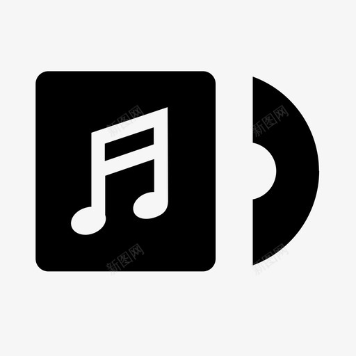 音乐专辑cd歌曲图标svg_新图网 https://ixintu.com cd 材料设计音乐字形 歌曲 音乐专辑