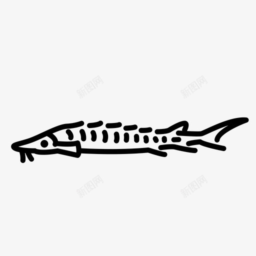 湖鲟鱼钓鱼图标svg_新图网 https://ixintu.com 淡水 淡水生命 淡水生物 湖鲟 钓鱼 鱼