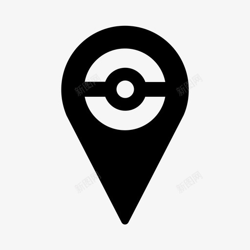 pokestop地图导航图标svg_新图网 https://ixintu.com pin pokemongo pokestop 地图 导航 指针 游戏趋势增强现实