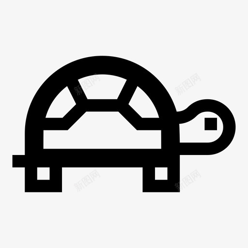 乌龟动物动物园图标svg_新图网 https://ixintu.com 乌龟 动物 动物园 有用的图标动物