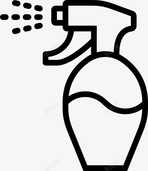 喷雾瓶美容头发图标svg_新图网 https://ixintu.com 乳液 卫生 喷雾瓶 头发 漂亮的图标美容轮廓 美容