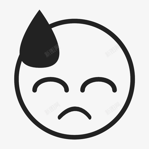 不好意思表情脸图标svg_新图网 https://ixintu.com 不好意思 抱歉 脸 表情