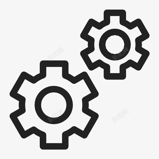 齿轮仪器工具图标svg_新图网 https://ixintu.com 仪器 工具 设置 选项 齿轮