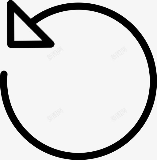应用程序web的后退回收行图标svg_新图网 https://ixintu.com 回收 应用程序web的后退 行图标