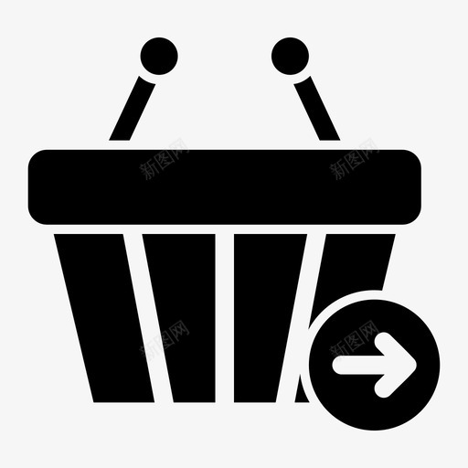 下一个购物篮电子商务市场图标svg_新图网 https://ixintu.com 下一个购物篮 市场 电子商务 网上商店 购物者 购物车