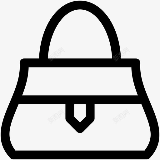 手袋钱包肩包图标svg_新图网 https://ixintu.com 女包 手袋 时尚和服装可爱的图标 肩包 钱包