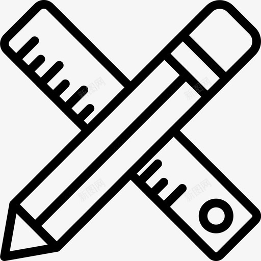 绘图工具建筑施工图标svg_新图网 https://ixintu.com smashicons结构轮廓 工作 建筑 施工 绘图工具