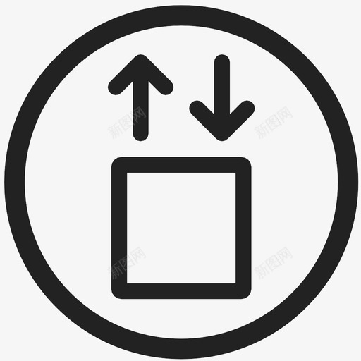 电梯楼层移动图标svg_新图网 https://ixintu.com 楼层 电梯 移动