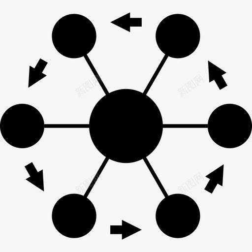 六角形连接轮符号形状搜索引擎优化和扫描电镜图标svg_新图网 https://ixintu.com 六角形连接轮符号 形状 搜索引擎优化和扫描电镜