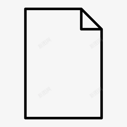 文件纸张图标svg_新图网 https://ixintu.com 文件 纸张