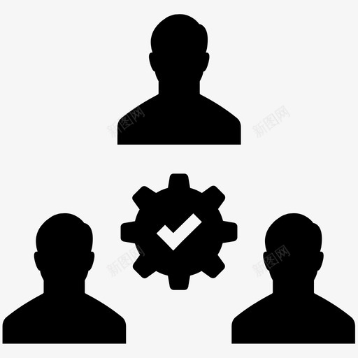 团队合作cog小组图标svg_新图网 https://ixintu.com cog 团队合作 小组 小组第一卷 生产力 管理 集成