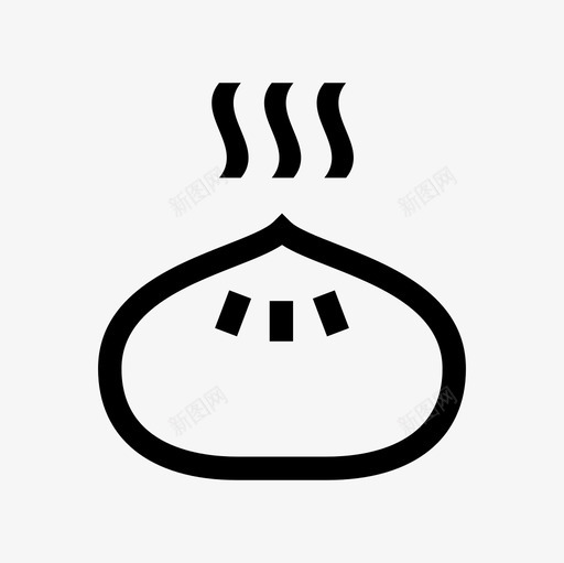 水饺蒸饺中国特色食品图标svg_新图网 https://ixintu.com 中国特色食品 水饺 蒸饺