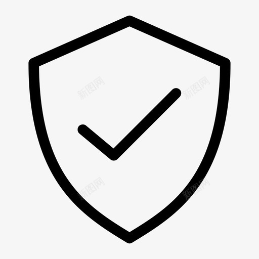 盾批准防病毒防御图标svg_新图网 https://ixintu.com 安全 安全徽章 盾批准 程序 防御 防病毒