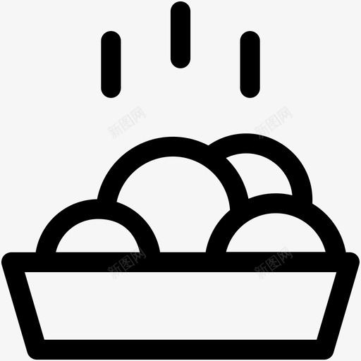 热食晚餐午餐图标svg_新图网 https://ixintu.com 午餐 晚餐 热食 酒店和服务图标集