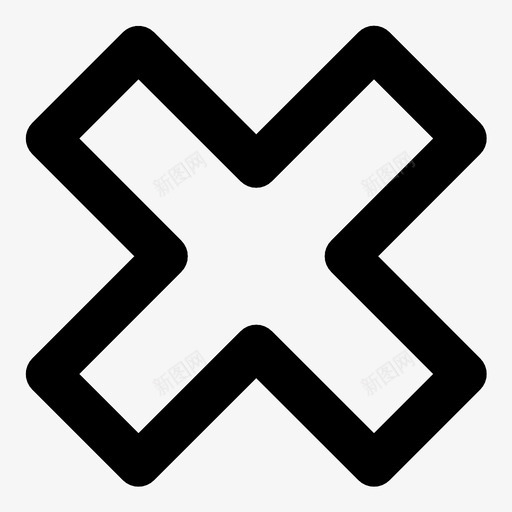 删除交叉取消关闭图标svg_新图网 https://ixintu.com 关闭 删除 删除交叉 取消
