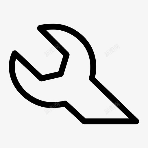扳手仪表板编辑图标svg_新图网 https://ixintu.com 仪表板 扳手 接口介质 编辑 设置 调整
