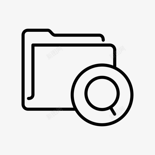 搜索文件夹文件查找器图标svg_新图网 https://ixintu.com 搜索文件夹 文件 查找器 查找器搜索