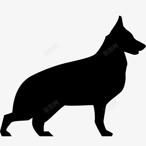 德国牧羊人德国牧羊犬狗图标svg_新图网 https://ixintu.com k9 动物和自然雕文 守卫 德国牧羊人 德国牧羊犬 狗 警察