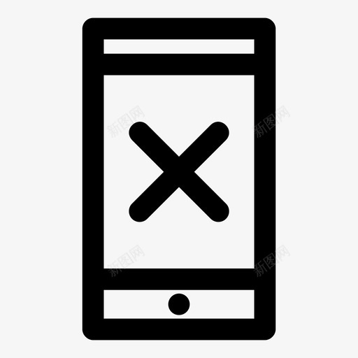 删除电话移动电话设备图标svg_新图网 https://ixintu.com 删除电话 屏幕通知 智能手机 移动电话 设备