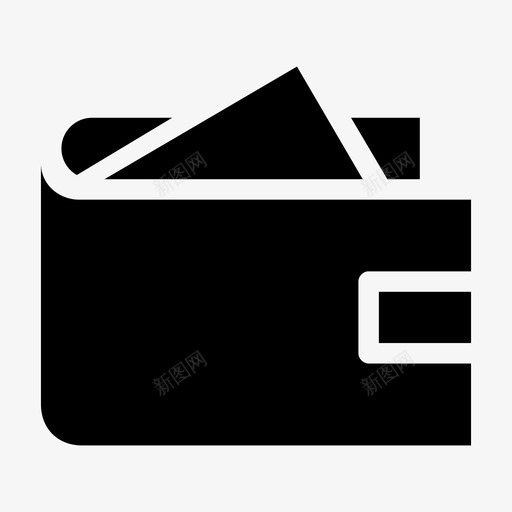 现金支付账单钱图标svg_新图网 https://ixintu.com 现金支付 账单 购物符号 钱 钱包