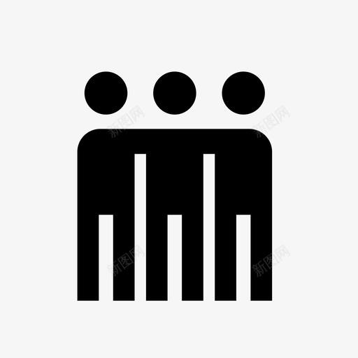 团队代表团小组图标svg_新图网 https://ixintu.com 代表团 伙伴 团队 小组 工作 男人