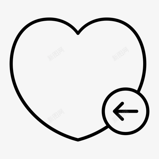 导入喜欢收藏夹心图标svg_新图网 https://ixintu.com 书签 导入喜欢 心 收藏夹 爱