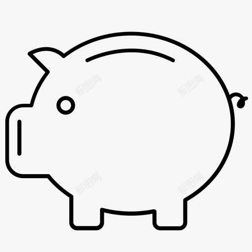存钱罐钱投资图标svg_新图网 https://ixintu.com 储蓄 存钱罐 孩子 投资 现金 硬币 钱 银行
