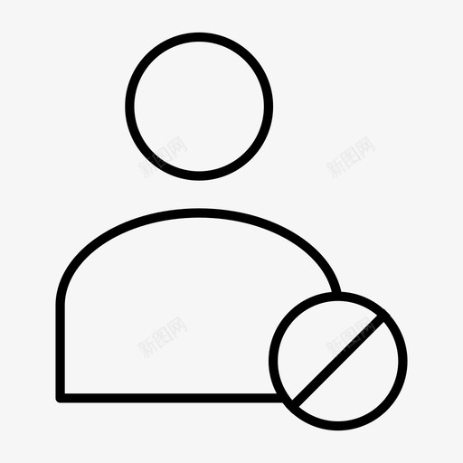 被阻止的用户用户帐户震颤图标svg_新图网 https://ixintu.com 人 悸动 殴打 波峰 爆发 用户帐户 用户配置文件 禁止 联系人 被阻止的用户 震颤