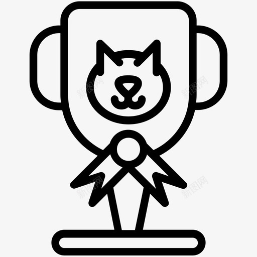 获胜奖杯猫爪子图标svg_新图网 https://ixintu.com 宠物 爪子 猫 美味的猫 胜利 获胜奖杯