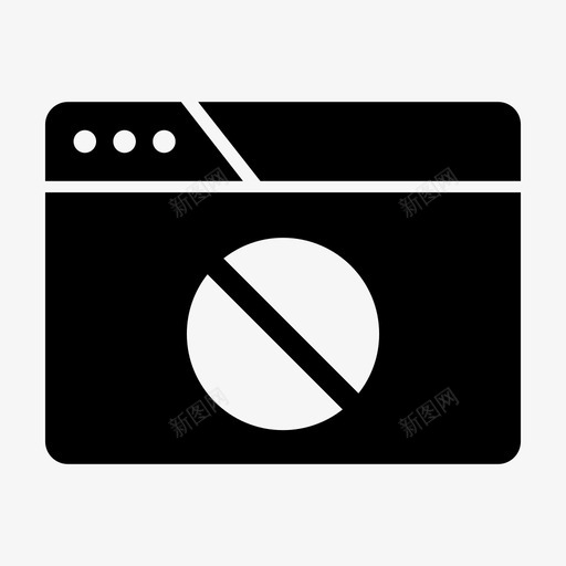 拒绝浏览器浏览器窗口internet浏览器图标svg_新图网 https://ixintu.com internet浏览器 web浏览器 拒绝浏览器 浏览器窗口 网站 通知