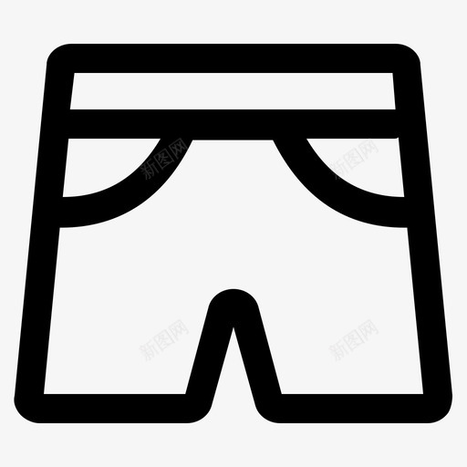 短裤拳击手衣服图标svg_新图网 https://ixintu.com 商业偶像 拳击手 服装 电子商务 短裤 衣服 裤子 金融