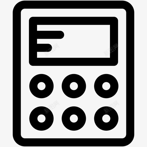 计算器会计计算设备图标svg_新图网 https://ixintu.com 会计 办公用品 学校和教育可爱的图标 数字计算器 海洋 计算器 计算设备