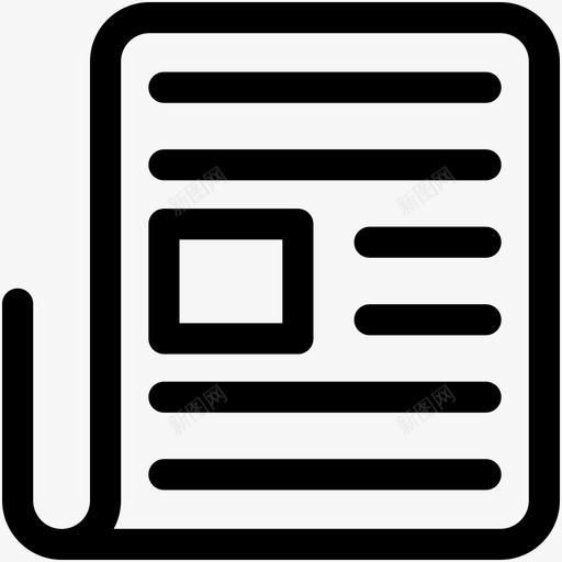 报纸媒体新闻文章图标svg_新图网 https://ixintu.com 媒体 报纸 新闻博客 新闻文章 网络和沟通可爱的图标