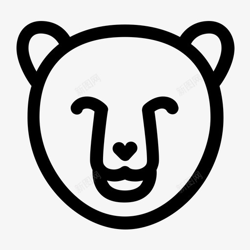熊黑熊棕熊图标svg_新图网 https://ixintu.com 动物 幼崽 棕熊 灰熊 熊 爪子 黑熊