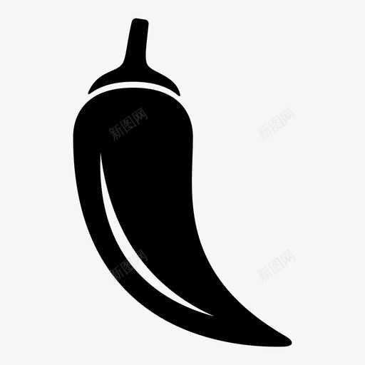 辣椒食物胡椒图标svg_新图网 https://ixintu.com 胡椒 蔬菜 辣椒 食物