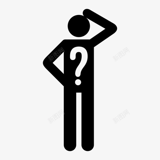 困惑头痛迷茫图标svg_新图网 https://ixintu.com 困惑 头痛 质疑 迷茫