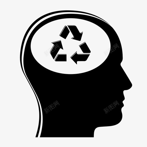 循环思维环境意识全球变暖图标svg_新图网 https://ixintu.com 全球变暖 可持续发展 地球保育 循环思维 环境意识 理念 绿色