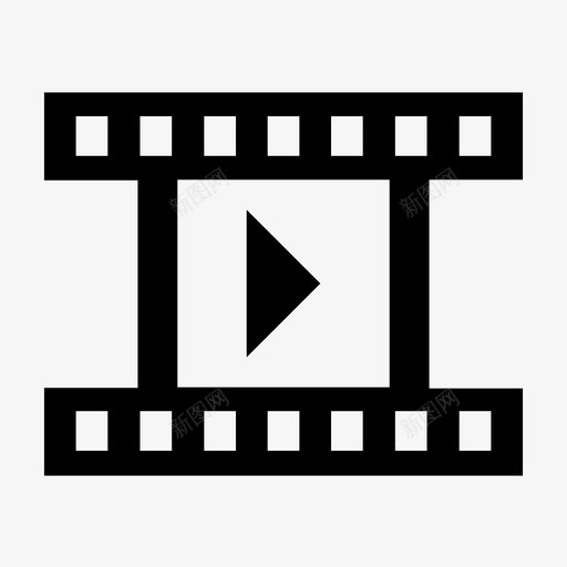 电影负片播放图标svg_新图网 https://ixintu.com wsd混音 播放 电影 视频 负片
