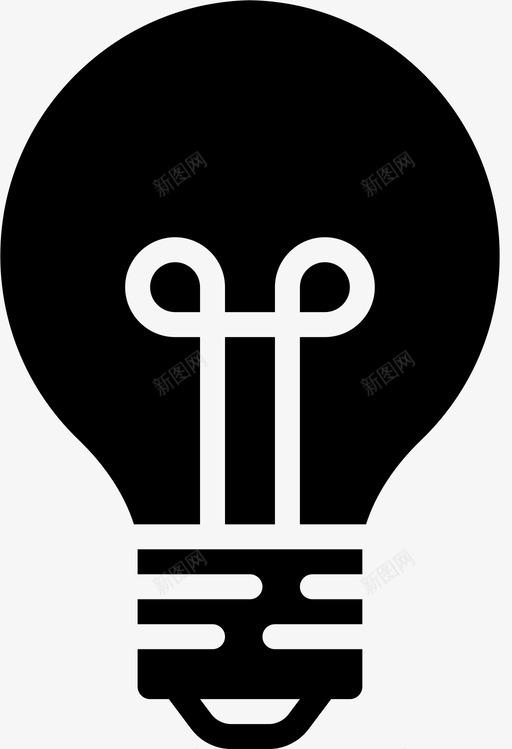 灯泡建筑工具图标svg_新图网 https://ixintu.com 工作 工具 建筑 灯泡 粉碎图标建筑固体