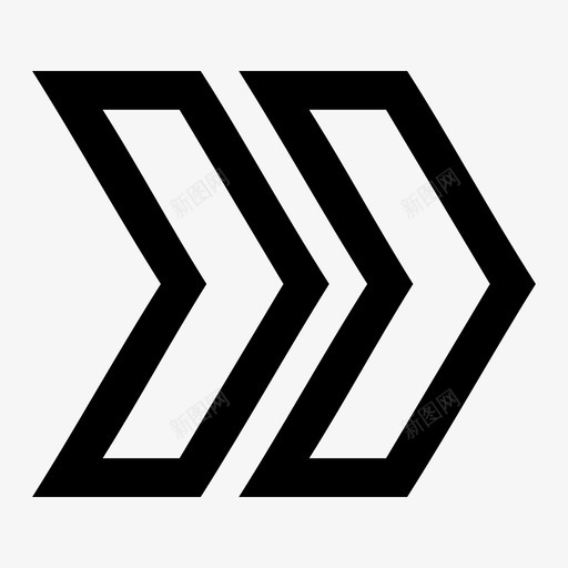 右V形箭头方向图标svg_新图网 https://ixintu.com 右V形 导向 方向 箭头