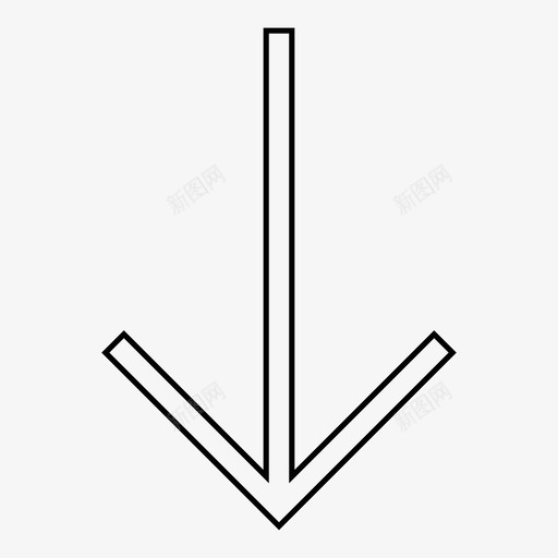 方向箭头下图标svg_新图网 https://ixintu.com 下 向下 指向下 方向 方向箭头指向下 箭头
