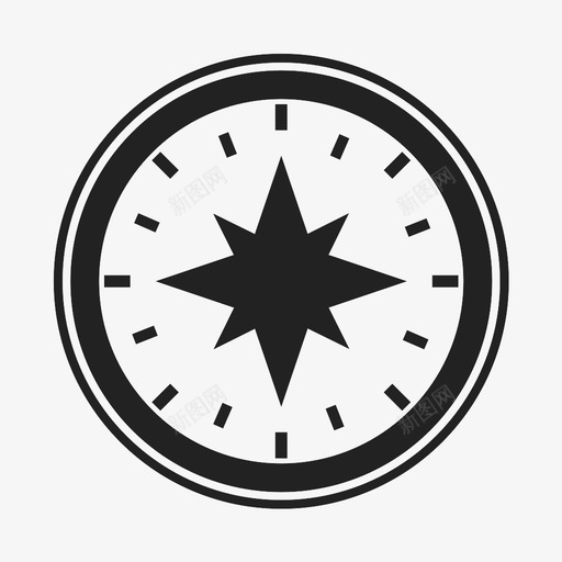指南针方向磁力图标svg_新图网 https://ixintu.com 北方 导航 指南针 方向 旅行 磁力