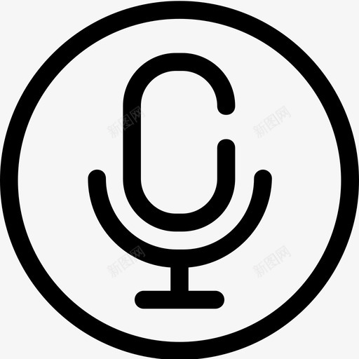 微型音频麦克风图标svg_新图网 https://ixintu.com siri 录音 微型 音频 音频控制ui图标 麦克风