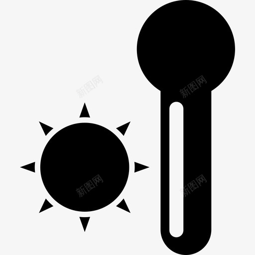 测量夏季温度的温度计工具和器具夏季时间图标svg_新图网 https://ixintu.com 夏季时间 工具和器具 测量夏季温度的温度计