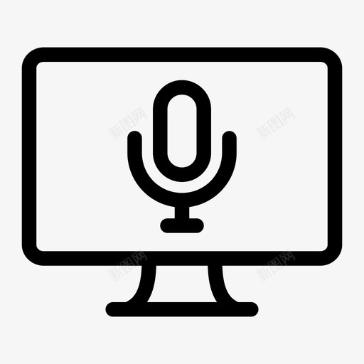监视器麦克风计算机显示器imac图标svg_新图网 https://ixintu.com imac 个人计算机 屏幕计算机 监视器通知 监视器麦克风 计算机显示器 通知