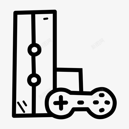 游戏机电源游戏站图标svg_新图网 https://ixintu.com xbox 体育手绘涂鸦 儿童 存储卡 按钮 游戏机 游戏杆 游戏站 电源