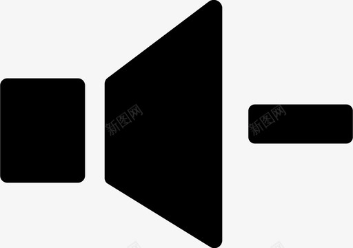 音量降低音量低音量指示灯图标svg_新图网 https://ixintu.com 多媒体 音量低 音量指示灯 音量降低