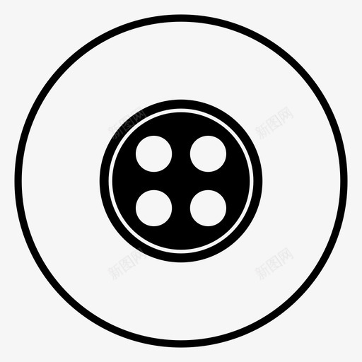 采购产品钮扣服装时尚图标svg_新图网 https://ixintu.com 四孔钮扣缝制服装配件 时尚 服装 缝纫 缝纫配件 缝纫钮扣 采购产品钮扣